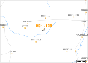 map of Hamilton