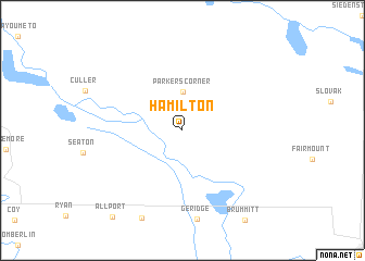 map of Hamilton