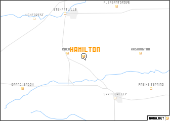 map of Hamilton
