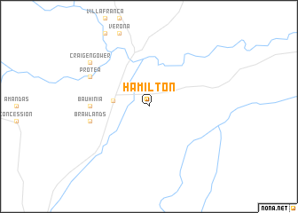 map of Hamilton