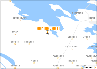 map of Haminalahti