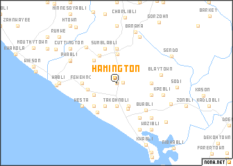 map of Hamington