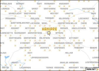 map of Hamipré