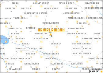 map of Ḩamīr Lābidah