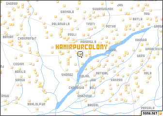 map of Hamīrpur Colony