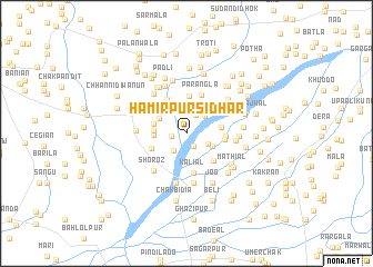 map of Hamīrpur Sīdhar