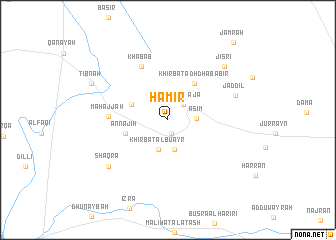 map of Ḩāmir