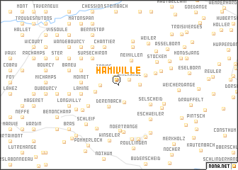 map of Hamiville