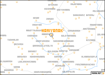 map of Hamīyānak