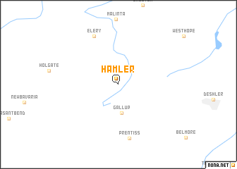 map of Hamler