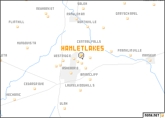 map of Hamlet Lakes