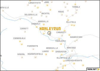 map of Hamley Run