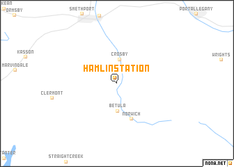 map of Hamlin Station