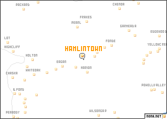 map of Hamlin Town