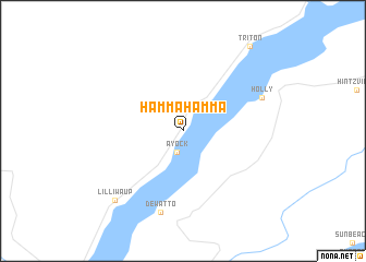 map of Hamma Hamma