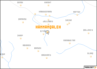 map of Ḩammām Qal‘eh