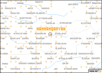 map of Ḩammām Qanyah