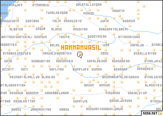 map of Ḩammām Wāşil