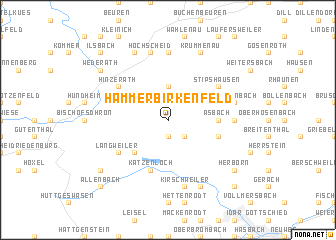 map of Hammerbirkenfeld