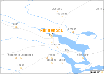 map of Hammerdal