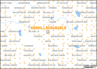 map of Hammilla Kadawala