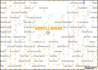 map of Hammillawewa