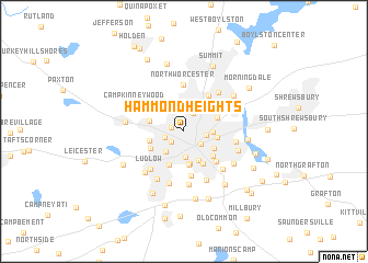 map of Hammond Heights