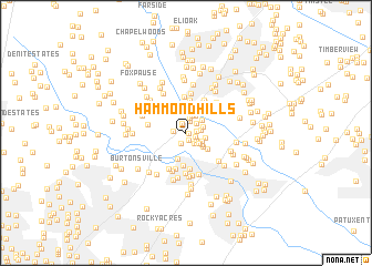 map of Hammond Hills