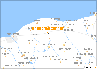 map of Hammonds Corner