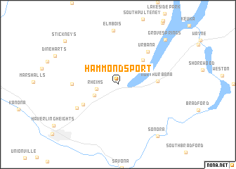 map of Hammondsport