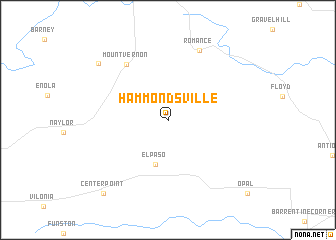 map of Hammondsville