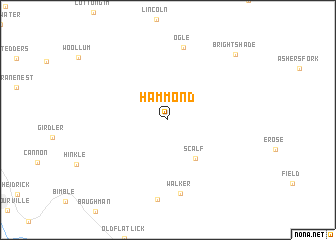 map of Hammond