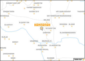 map of Ḩamnānah