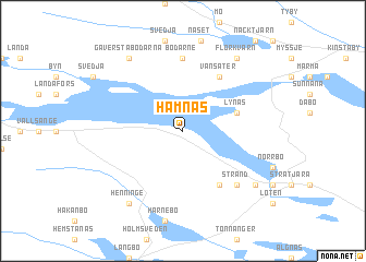 map of Hamnäs