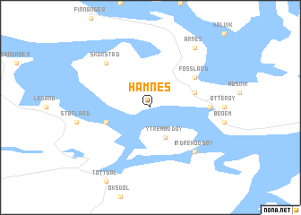 map of Hamnes