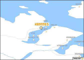 map of Hamnnes