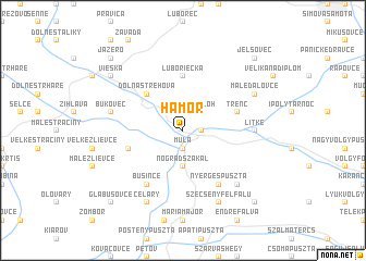 map of Hámor