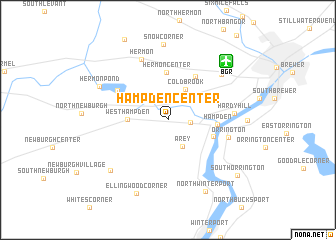 map of Hampden Center