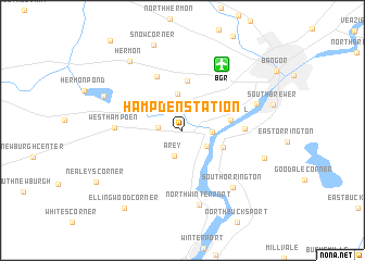 map of Hampden Station