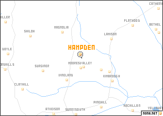 map of Hampden