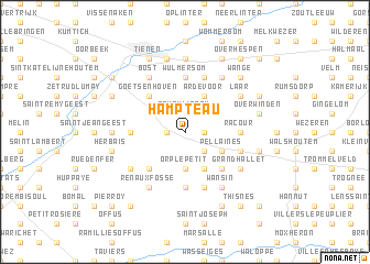 map of Hampteau