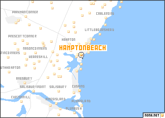 map of Hampton Beach