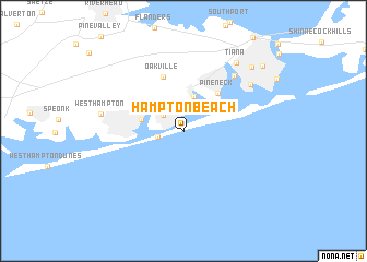 map of Hampton Beach