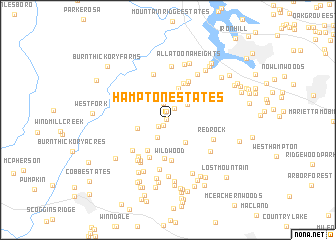 map of Hampton Estates