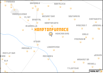map of Hampton Furnace