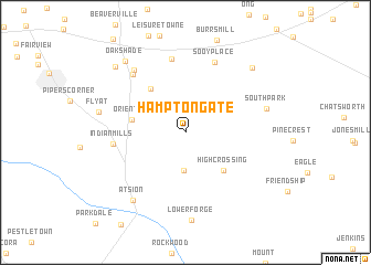 map of Hampton Gate