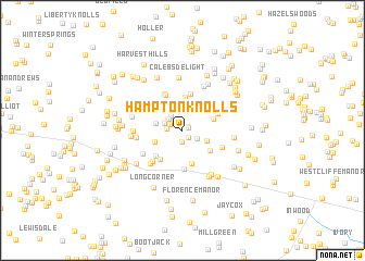 map of Hampton Knolls