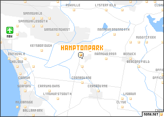 map of Hampton Park