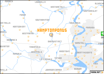 map of Hampton Ponds