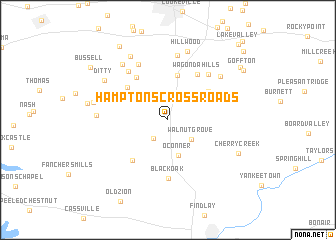 map of Hamptons Crossroads